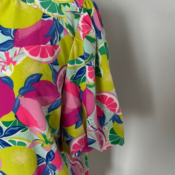 Umgee Pink Lemonade Colorful Blouse Size M - Picture 4 of 7